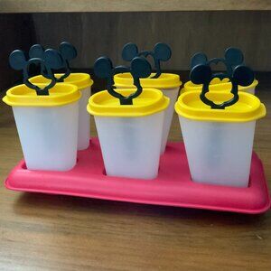 MICKEY MOUSE TUPPERWARE POPSICLE MAKERS